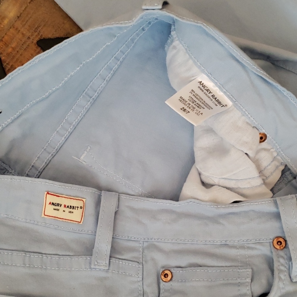Angry Rabbit light blue Jeans Size 27 - Picture 3 of 8